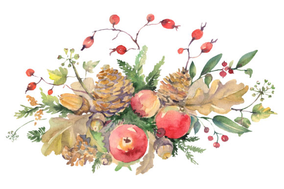 Autumn Bouquet Watercolor: A Polished Illustration for Content Creators