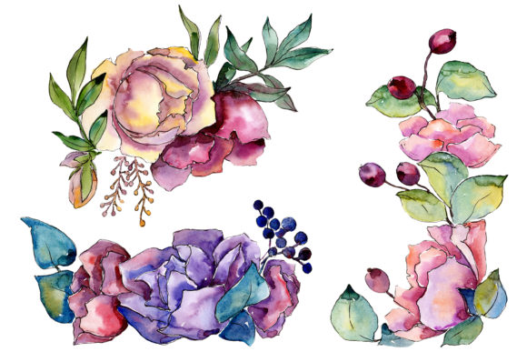 Bouquet Tender Dreams Watercolor: A Versatile Illustration for Branding & Marketing