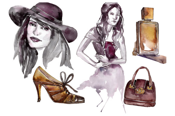 Fashion Surprise Collection Watercolor: A Versatile Illustration for Handmade Creations