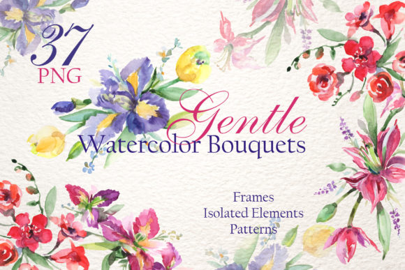 Gentle Bouquets Watercolor: A Versatile Illustration for Small Business Branding