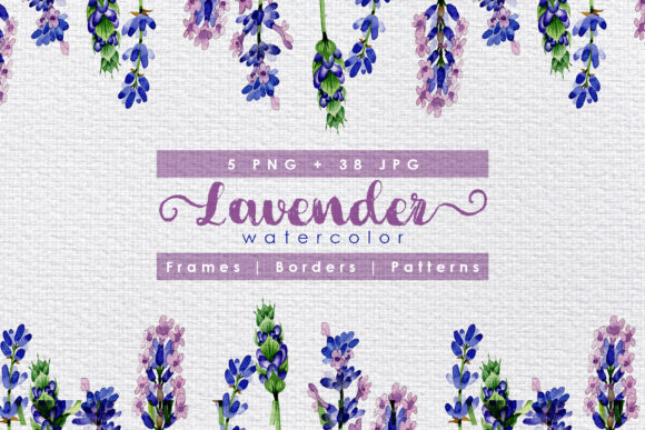 Holiday Purple Lavender Flowers Watercolor Set Review: A Design Asset for Seasonal Creativity