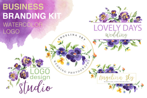 LOGO with Violas Watercolor: A Brand Designer’s Review for Local Business Use