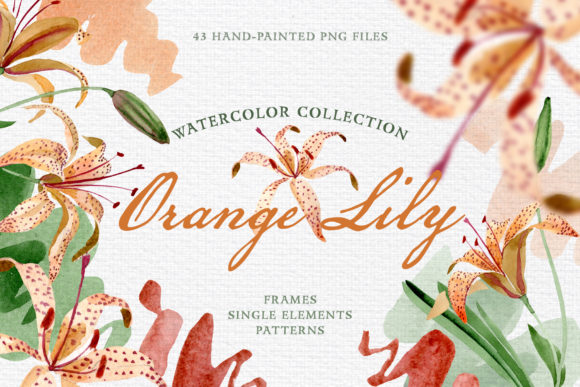 Orange Lily Watercolor: A Versatile Illustration for Handmade Creations