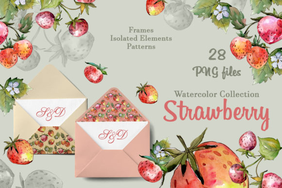 Tasty Juicy Strawberry Watercolor Png: A Versatile Illustration for Content Creators