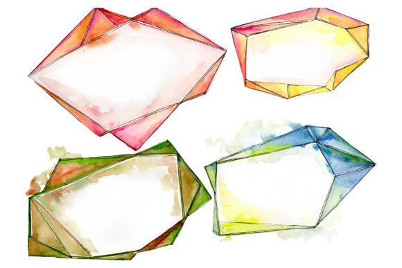 Tourmaline Crystals Watercolor: A Versatile Illustration for Modern Branding