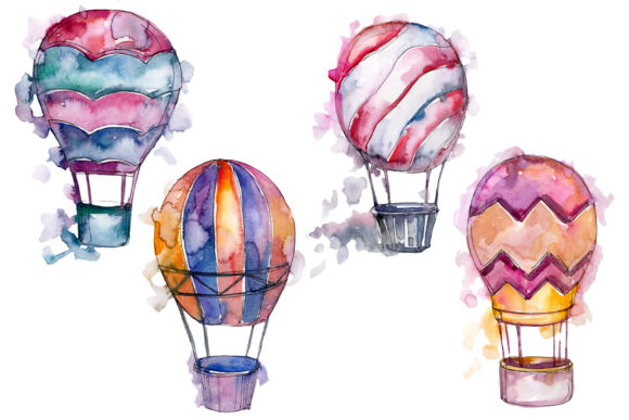 Watercolor Pink Hot Air Balloon Set Review for Real Projects
